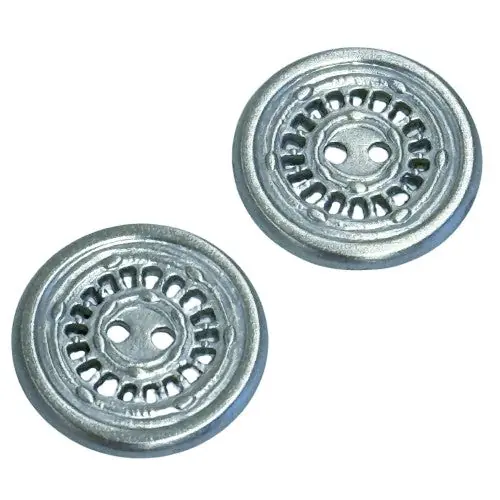 Metallknöpfe Speichenmuster MK-11-Platin Nur Heute