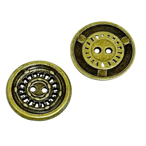 Highlight Metallknöpfe Speichenmuster MK-11-Messing