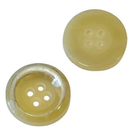 Hornimitat Knöpfe Beige 4 – Loch mit hellem Rand HI-122 Markenprodukt