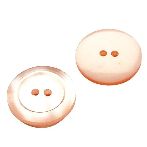 Beliebt 2-Loch Knöpfe aus Perlmuttimitat breiter Rand pli-40-rose
