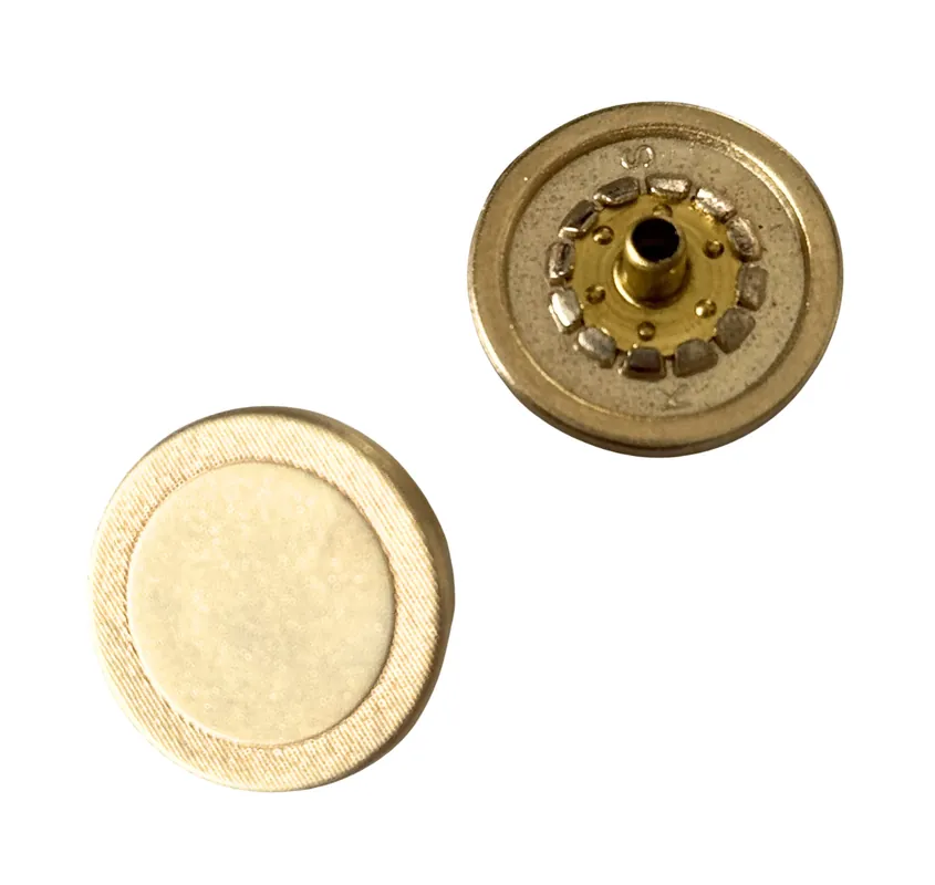 Neuheit Druckknopf flach mit Rand NK-201-gold