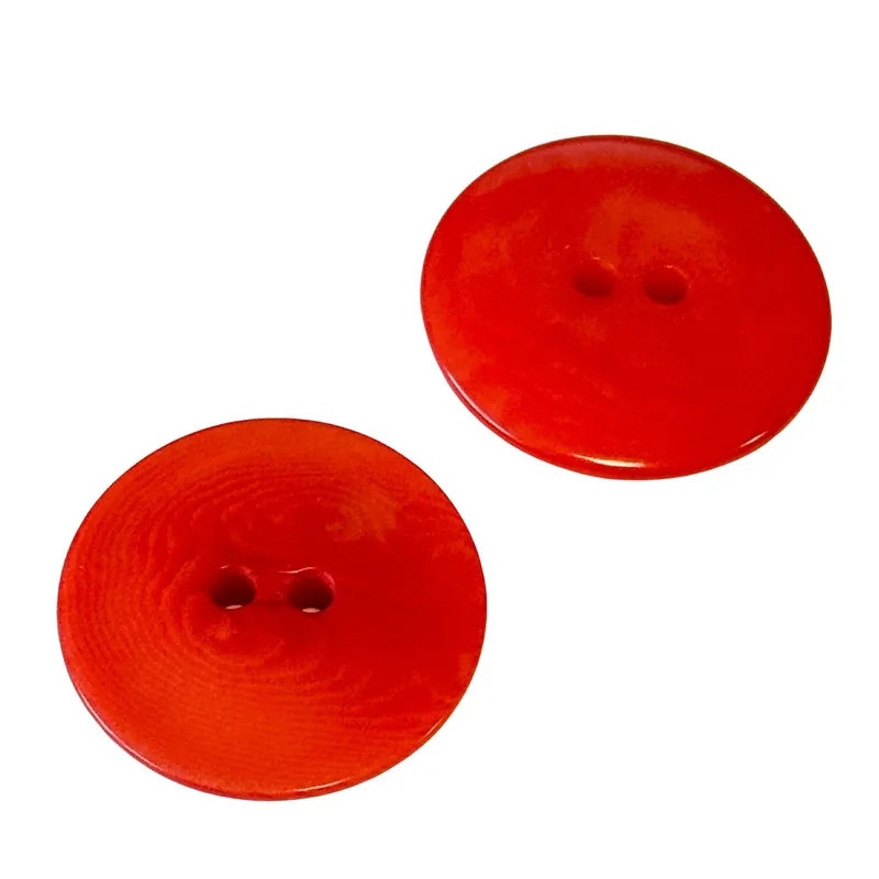 Schnäppchen Steinnuss Knopf Rot 2-Loch STN-5