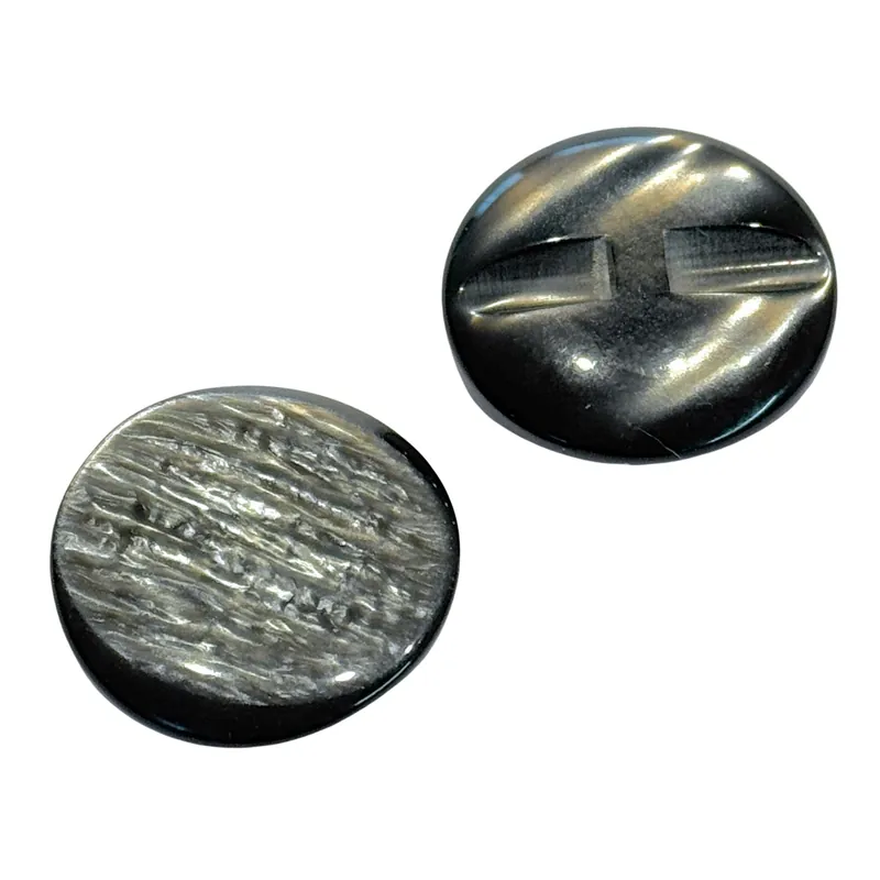 Top-Qualität Mantelknopf Silber-Grau – Perlmuttoptik, Einzelstück (KM-SO-4)