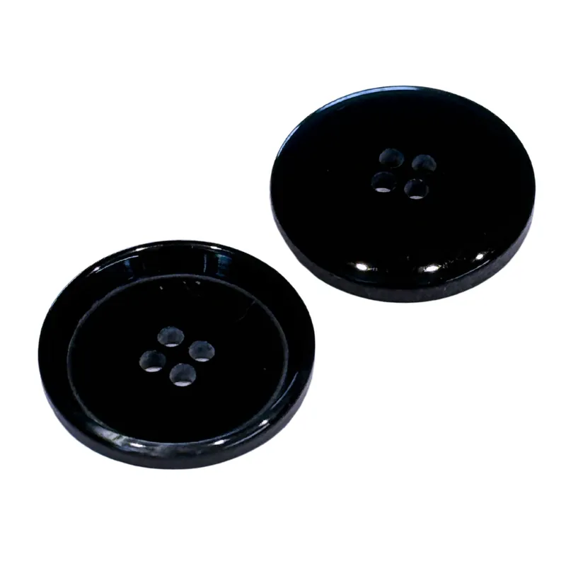 Hornimitat-Knopf Anthrazit – Für Blazer & Sakko (HI-125) Echt