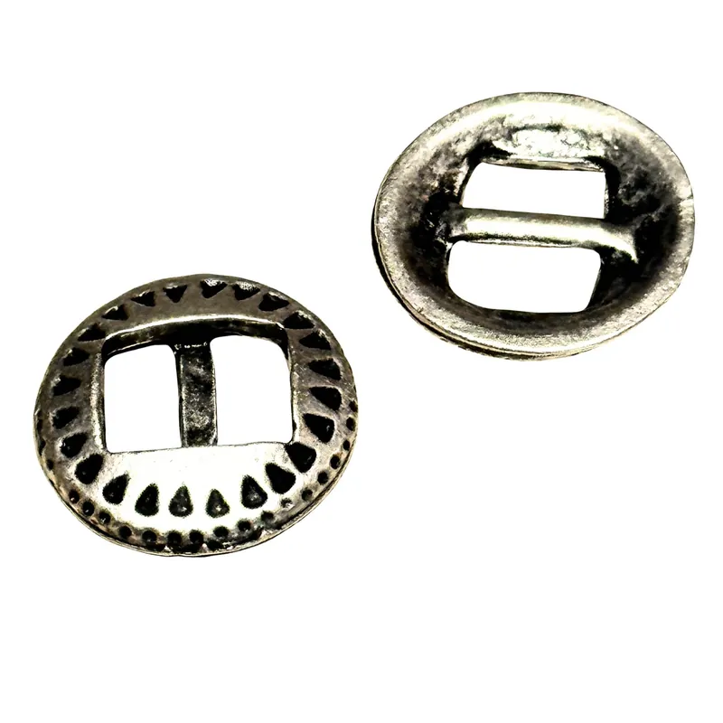 Markenprodukt Schlitzknopf Altsilber – Trachtenknopf TK-147