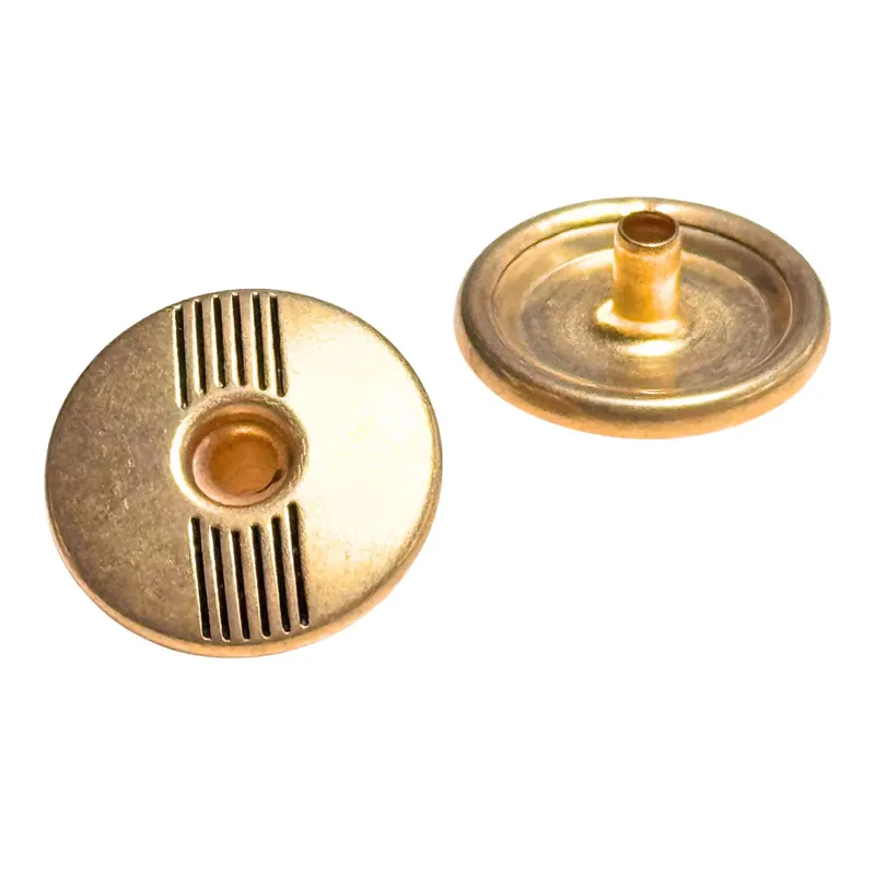 Druckknöpfe Gold Strich Muster NK-2-g Günstig