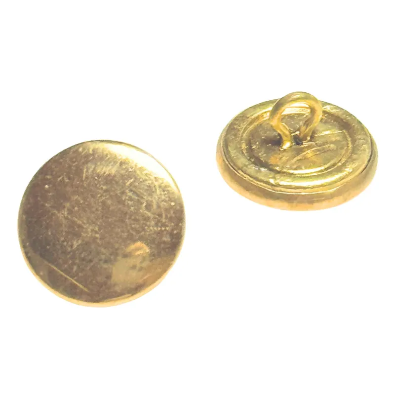 Wochenendangebot Uniformknöpfe mit Öse leicht Gold glänzend MK-33g