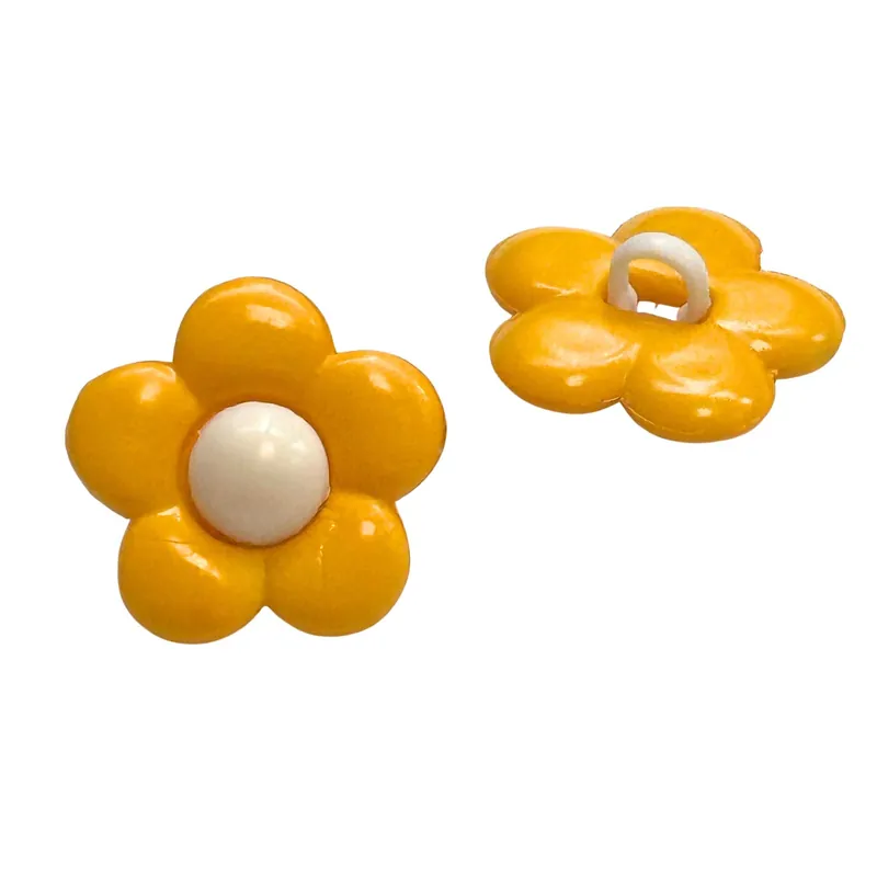 Kinderknopf Blume Sonnen Gelb – KK-105 Preis Gesenkt