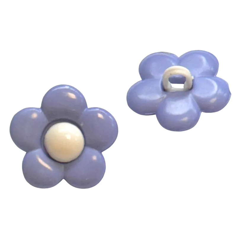 Nur Heute Kinderknopf Blume Lila – KK-105