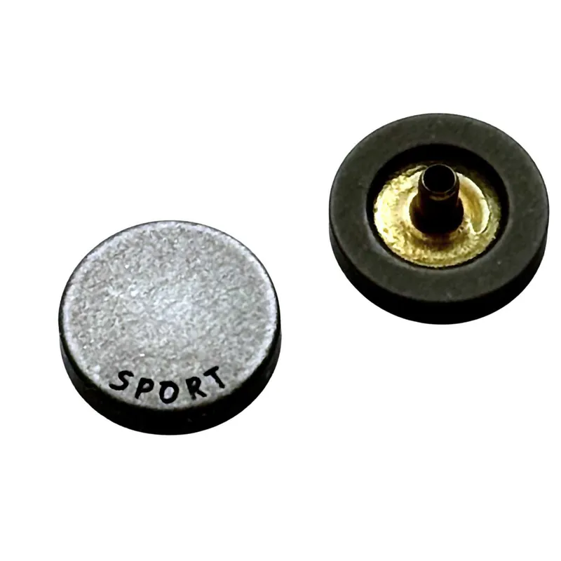 Grau Kunststoff-Druckknopf Sport NK-95 Neu
