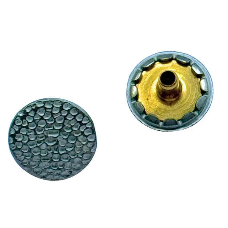 Grau Metall Druckknopf NK-90 – Hammerschlag-Look Günstig