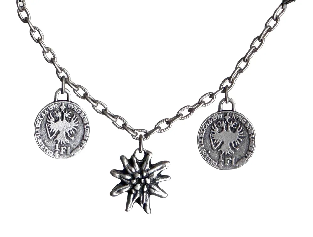 Weltweiter Versand Charivari TA‑248S mit Edelweiß & Viertel FL Münze