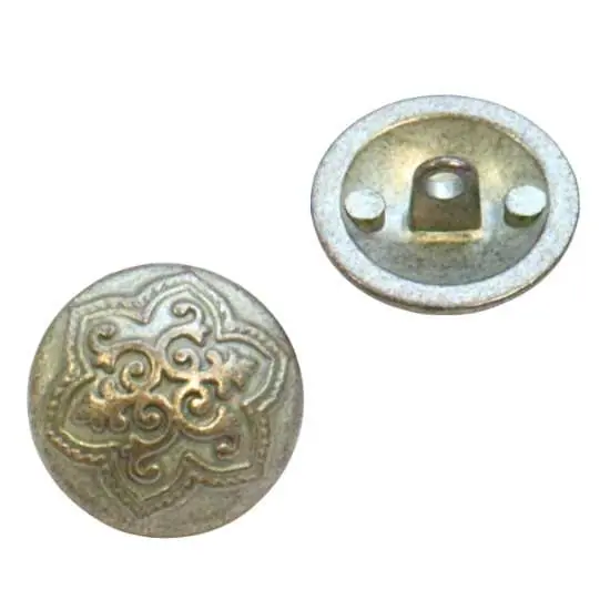 Großhandel Trachten Knopf Kupfer-Zinn mit Blumenmotive TK-28-kz