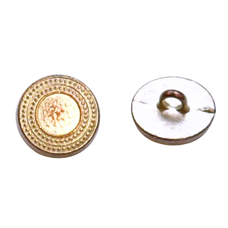 Gratis Versand Trachtenknopf Kupfer-Silber mit Zierrand TK-48-KS