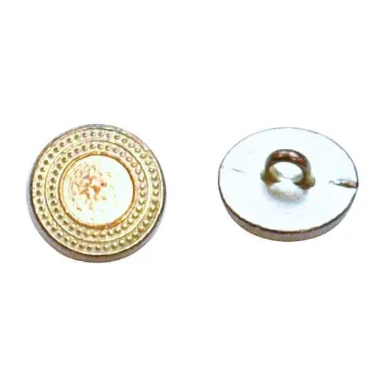 Letzte Chance Trachtenknopf Silber-Messing mit Zierrand TK-48-SK