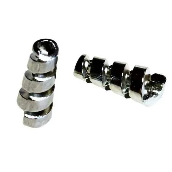 Kordelenden aus Metall – Silber Spiral KOE-2 Garantierte Lieferung