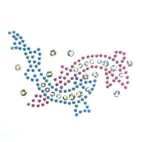 Limited Edition Bügelbild Nieten 2 Farbige Fische AM-ST-67