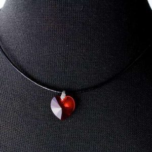 Markenprodukt Schmuck Anhänger Herz von Swarovski® Light Siam