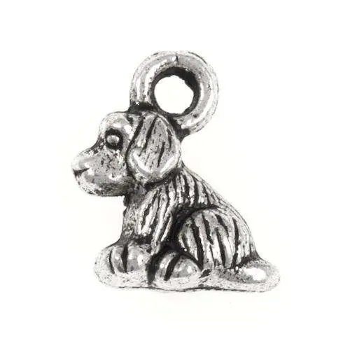 Anhänger Hund Altsilber AN-17 Im Trend