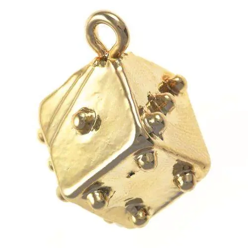 Anhänger Würfel Gold AN-2 Premium