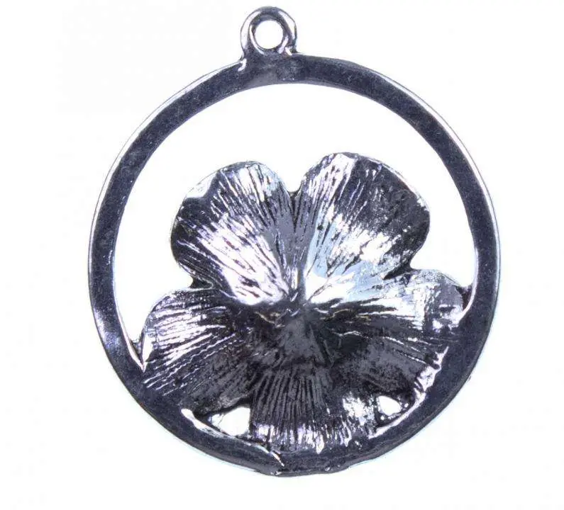 Blüten im Ring Anhänger Silber AN-42 Billig