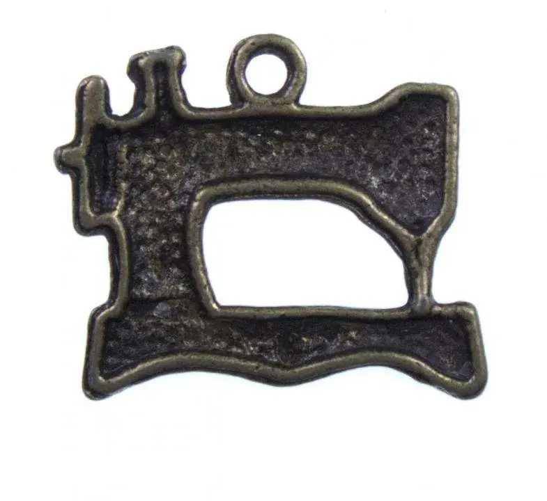 Jetzt Zugreifen Nähmaschinen Schmuck Anhänger Altgold