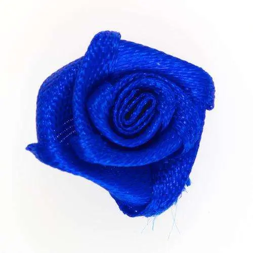 Nur Für Kurze Zeit Applikation Bändchen Rose blau