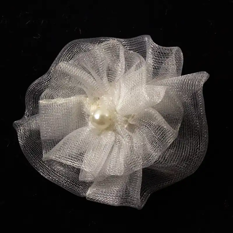 Tüll Blume mit Perle Heißes Angebot