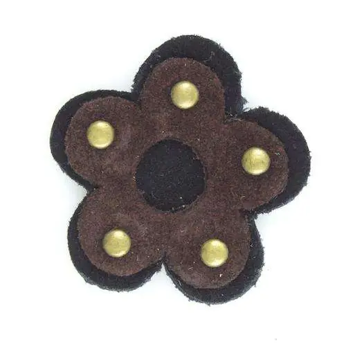 Applikation Blüte Dunkelbraun zum Aufbügeln AP-2 Bestseller