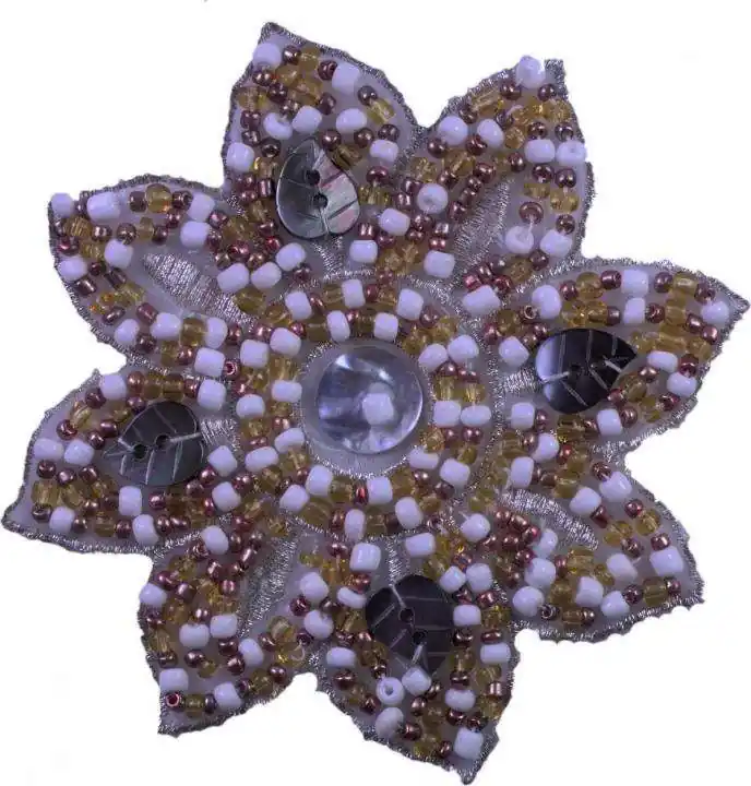 Perlen Applikation Blume Solange Der Vorrat Reicht