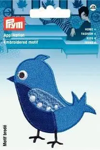 Applikation Vogel blau zum Aufbügeln AP-924211 Sichere Zahlung