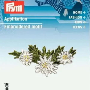 Angebot Applikation Edelweiß Ranke zum Aufbügeln AP-925491