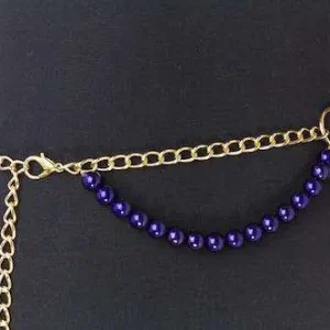 Gürtel Kette Gold blau AP-G 101g bl Markenprodukt