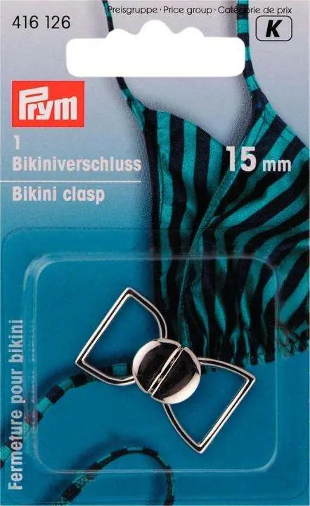 Bikiniverschluss BV-3 Silber Markenprodukt