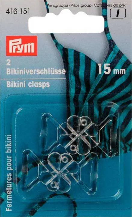 Neu Im Sortiment Bikiniverschluss BV-4 Transparent.