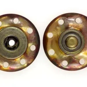 Versand Am Gleichen Tag Druckknopf zum Annähen mit Rand Messing