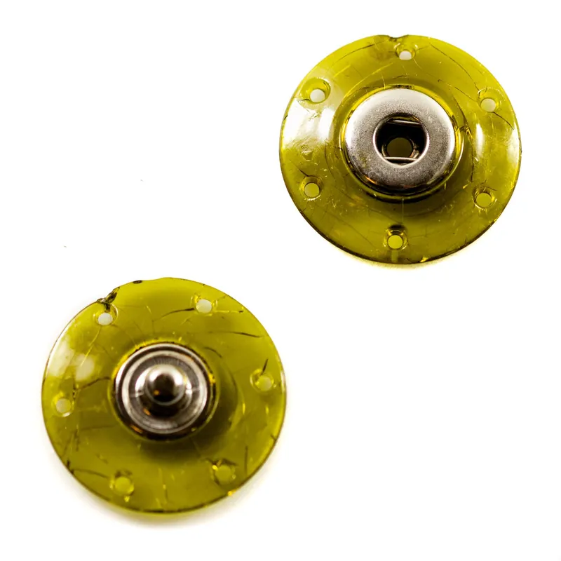 Sofort Bestellen Druckknopf zum Annähen transparent grün