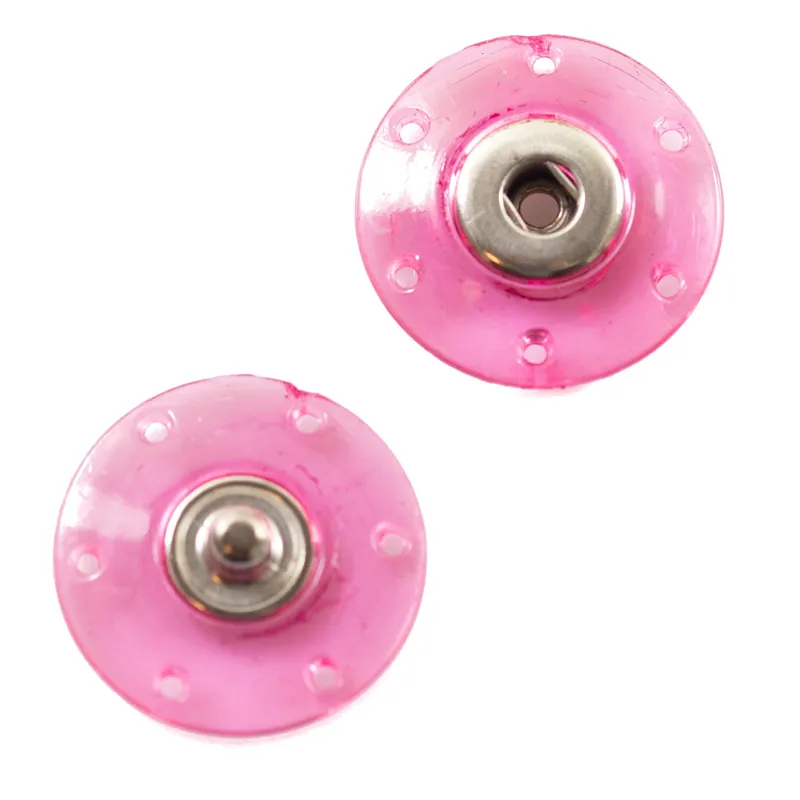 Sofort Bestellen Druckknopf zum Annähen transparent pink