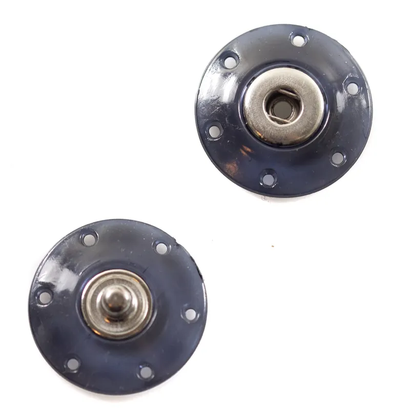 Druckknopf zum Annähen transparent schwarz Abverkauf