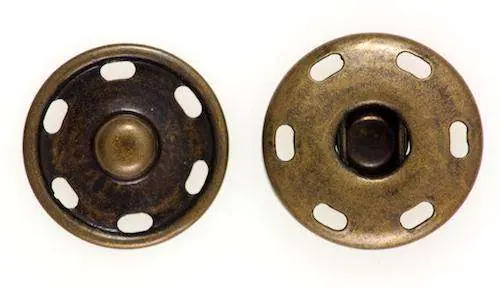 Beliebt Druckknopf zum Annähen – Messing