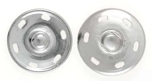 Druckknopf zum Annähen – Silber Günstig