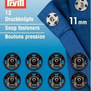 Sale Druckknopf zum Annähen schwarz 11mm