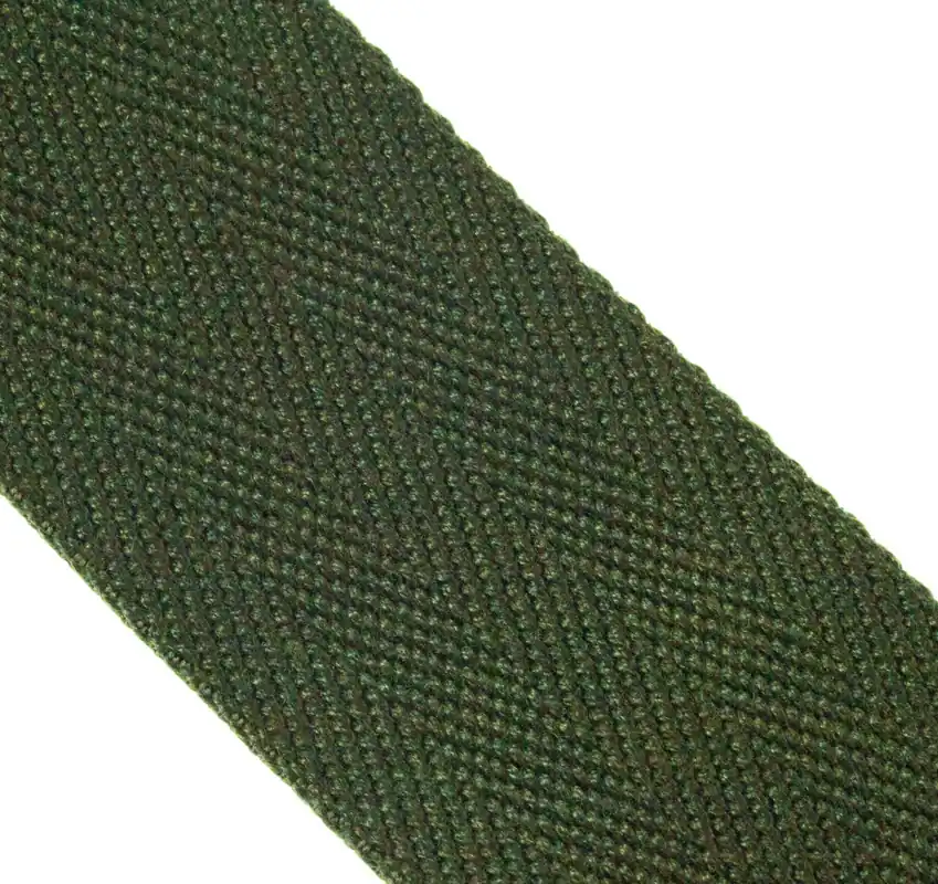 Nur Heute Gurtband für Taschen Polyester khaki-grün 40 mm