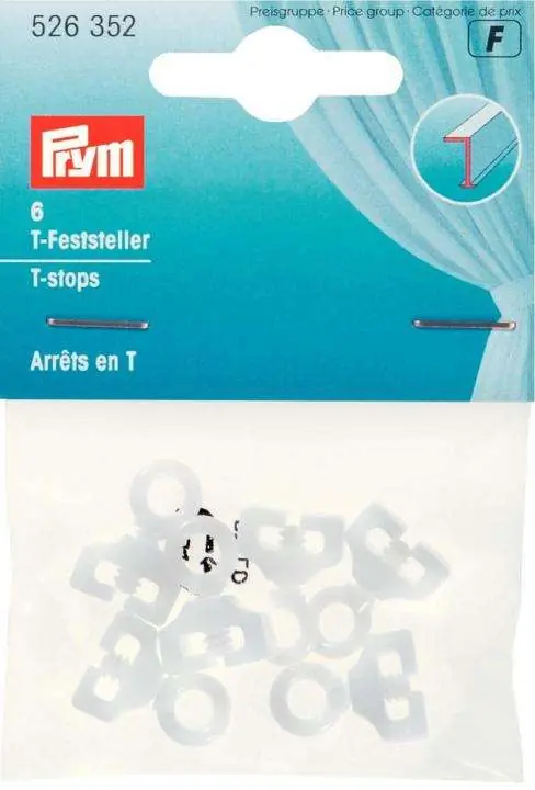 Gardinenschienen T-Feststeller Letzte Chance