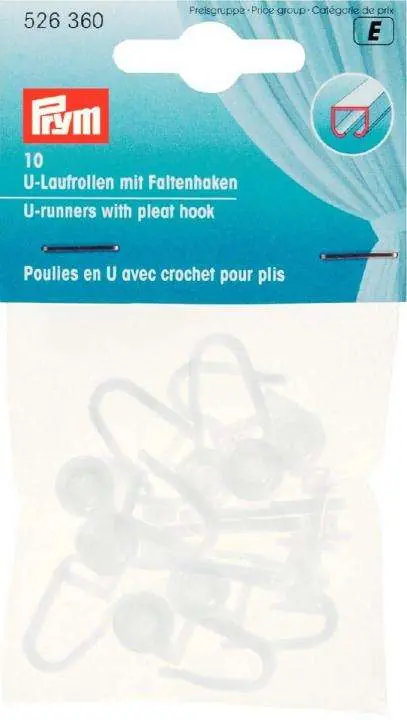 U Laufrollen mit Faltenhaken Neu Im Sortiment