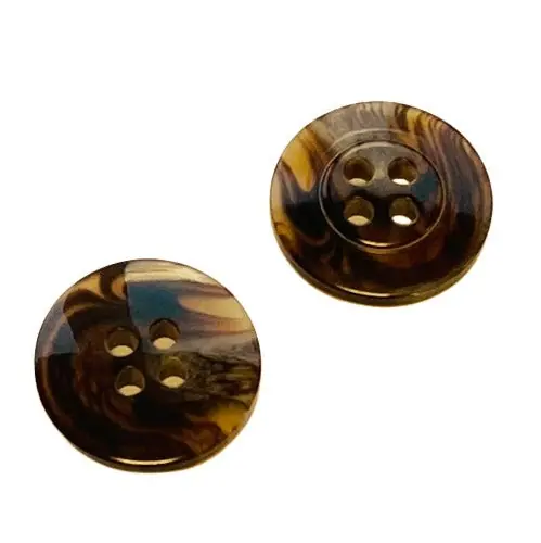Mega-Angebot Hornimitat Knopf HI-1-braun