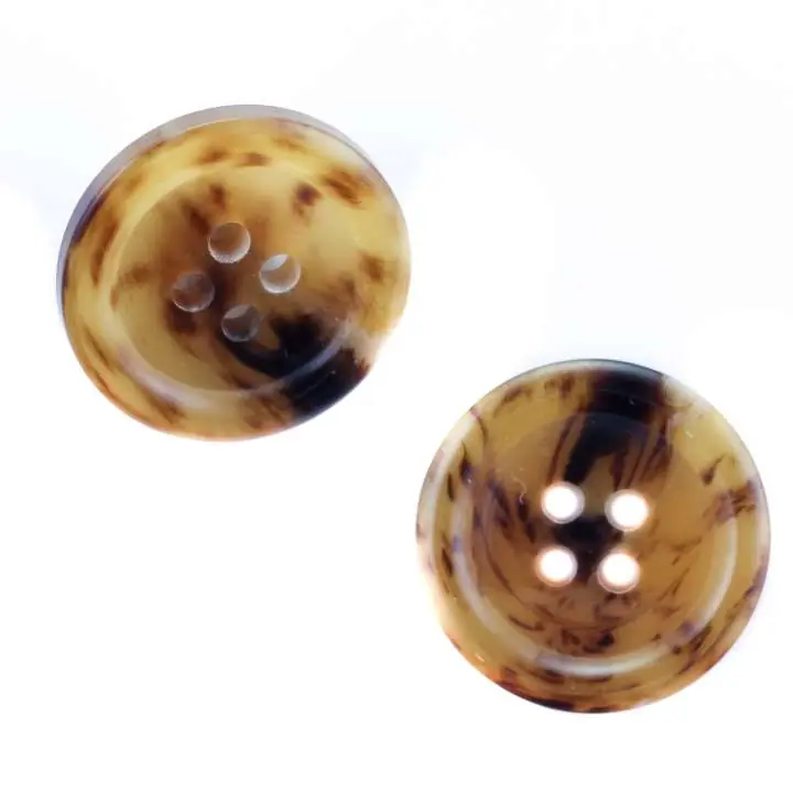 Neu Hornimitat Knopf HI-15 braun