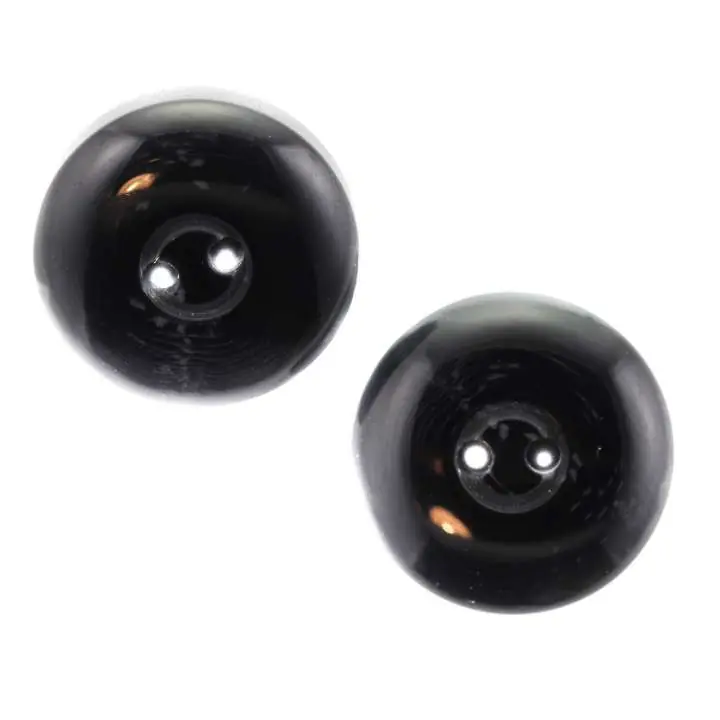 Hornimitat Knopf HI-21-grau schwarz Weltweiter Versand