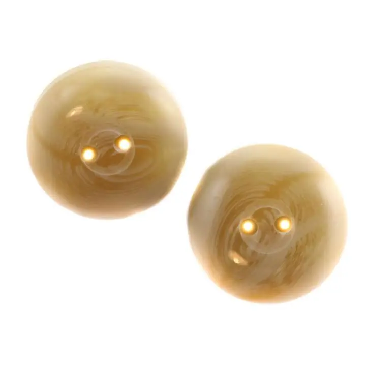 Letzte Chance Hornimitat Knopf HI-21-hellbraun