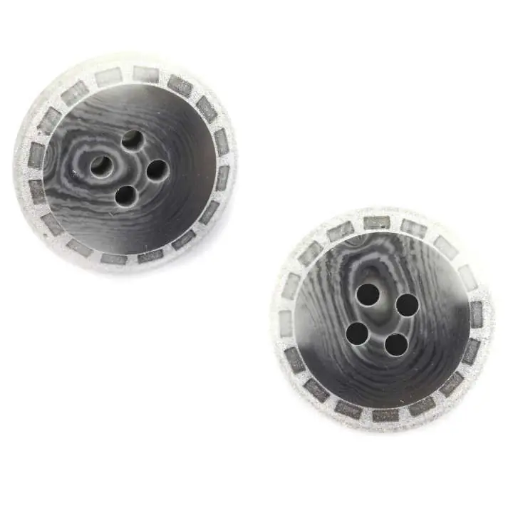 Hornimitat Knopf HI-26-grau Kostenloser Versand